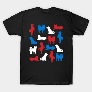 Patriotic Shiba Inu Dog America Flag 4Th Of July T-Shirt